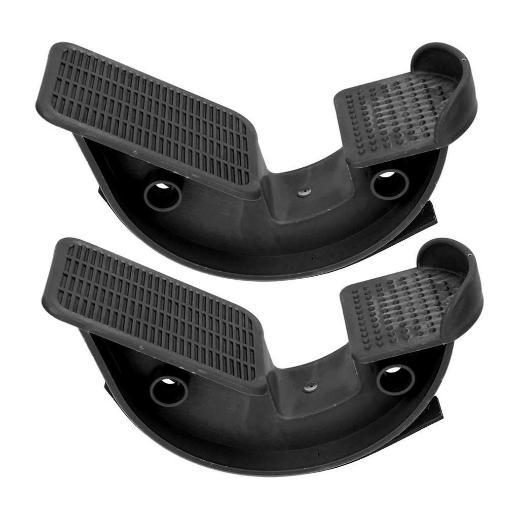 2pcs Slant Board Calf Stretcher Ankle Foot Incline Board for Stretching Tight Calves Plantar Fasciitis Black