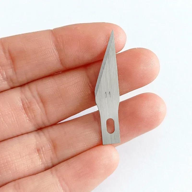 Engraving Knife Blades Metal Scalpel Knife 100/50/20Pcs Wood Carving Knife Blade Replacement Surgical Sculpture Cutting Tools
