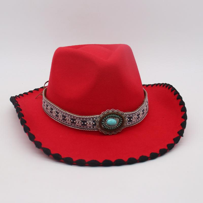 Stage Travel Vacation Sunscreen Visor Hat Four Seasons Zang'S Dance Jazz Hat Niche Ethnic Style Design Top Hat