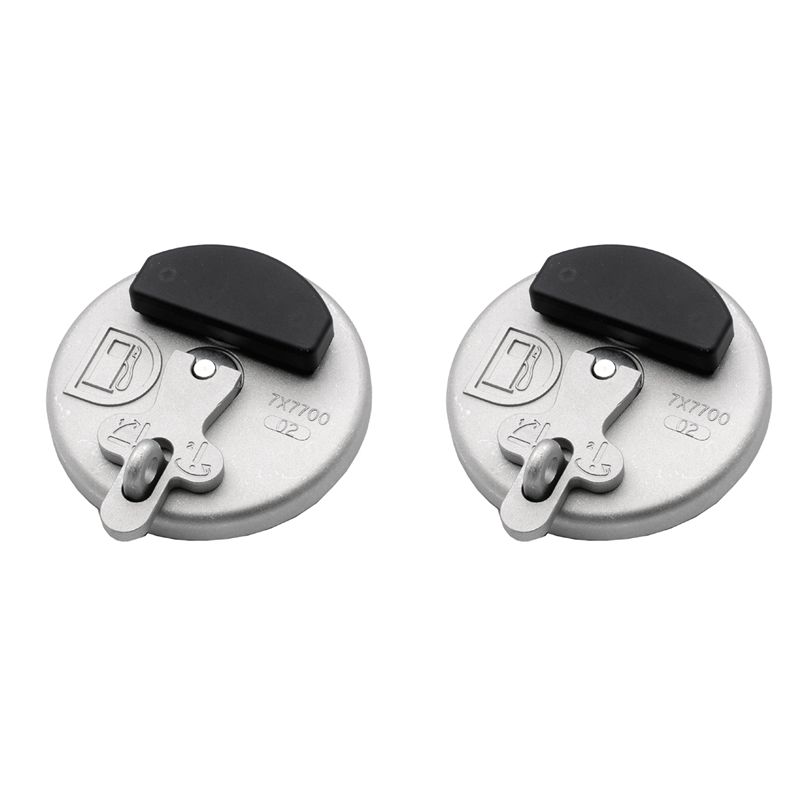 2X Locking Fuel Tank Cap 7X7700 For Caterpillar CAT Dozer Excavator D6R D5C 311D 312D 320D 321D 323D Gray