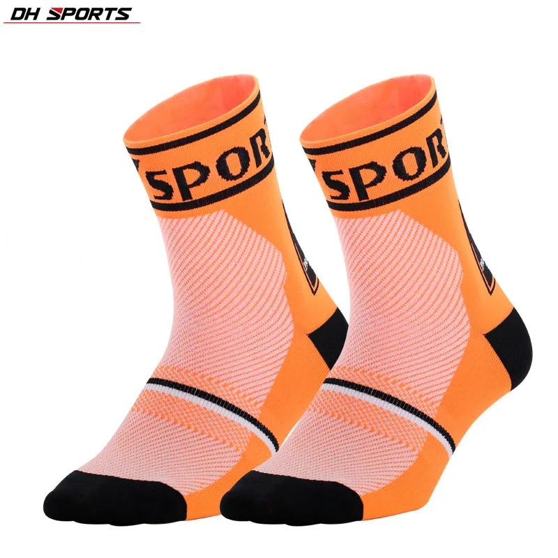 

Профессиональные велосипедные носки Flash Design Мужские велосипедные носки Дышащие женские беговые гоночные носки Шоссейные носки S оранжевый