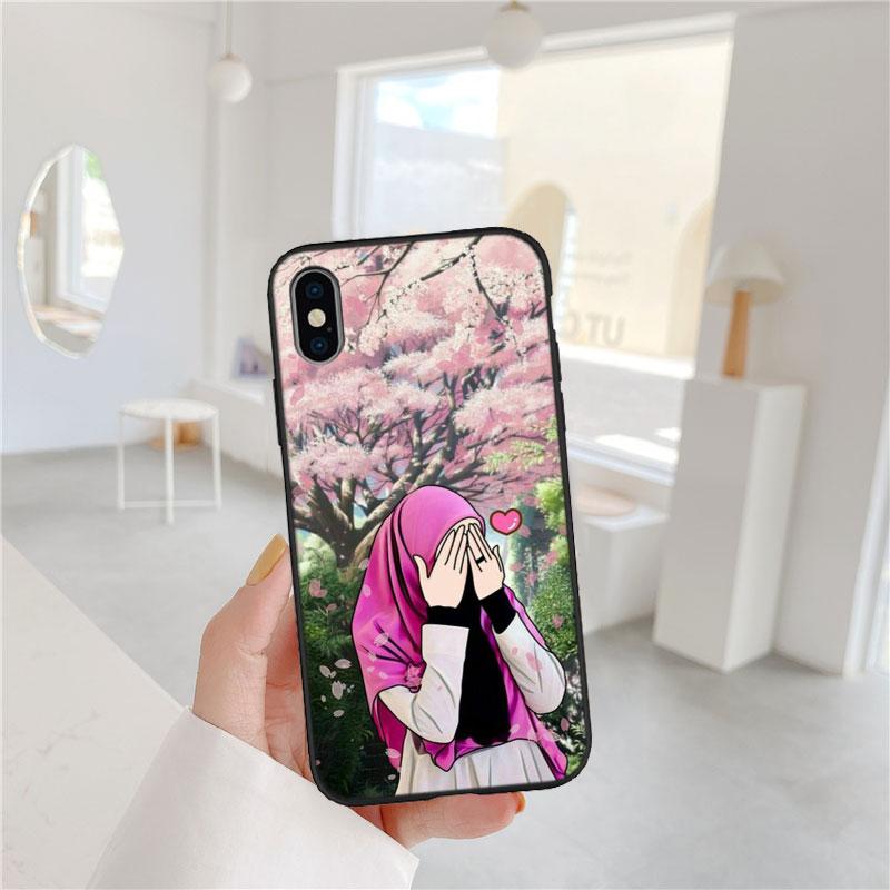 LO54 Islamic Muslim Girls text Phone Case for Samsung Galaxy S20 S21 S22 Ultra FE + Plus A21S A22 A24 A25 A26 A30 A30S A31