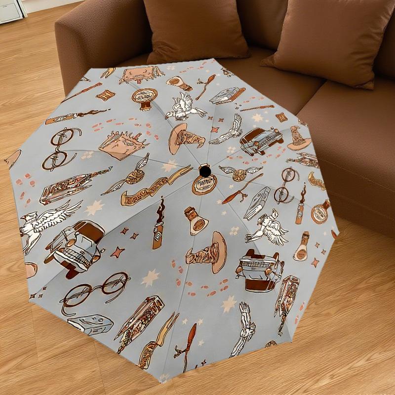 1PC Warner magic wizard Umbrella-8-Rib Reinforced, Automatic Open, Lightweight-A110