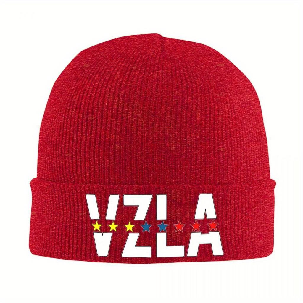 Venezuela Venezuelans Abroad VZLA Knitted Hat for Women Men Skullies Beanies Winter Hat Warm Cap