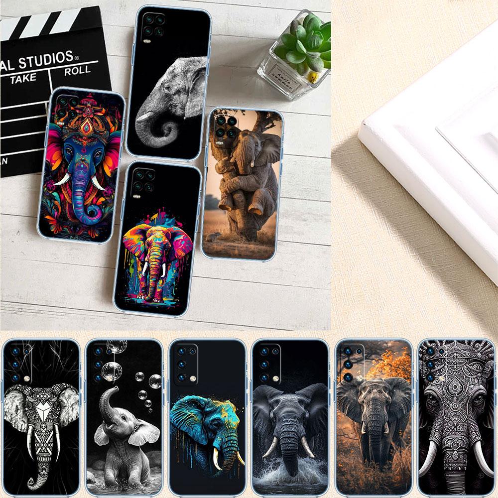PP2 Animal Elephant Soft Shell Transparent Phone Case for Motorola Moto G7 G8 G9 G84 G85 G73 G24 G15 Z2 Play Power Plus