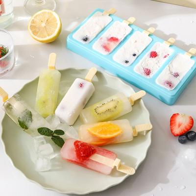 Yousheng Eisform, Stapelbarer Eis am Stiel Hersteller mit Deckel, BPA-Freie Leicht zu Lösende Kunststoff-Eis am Stiel Form für Hausgemachten Joghurt