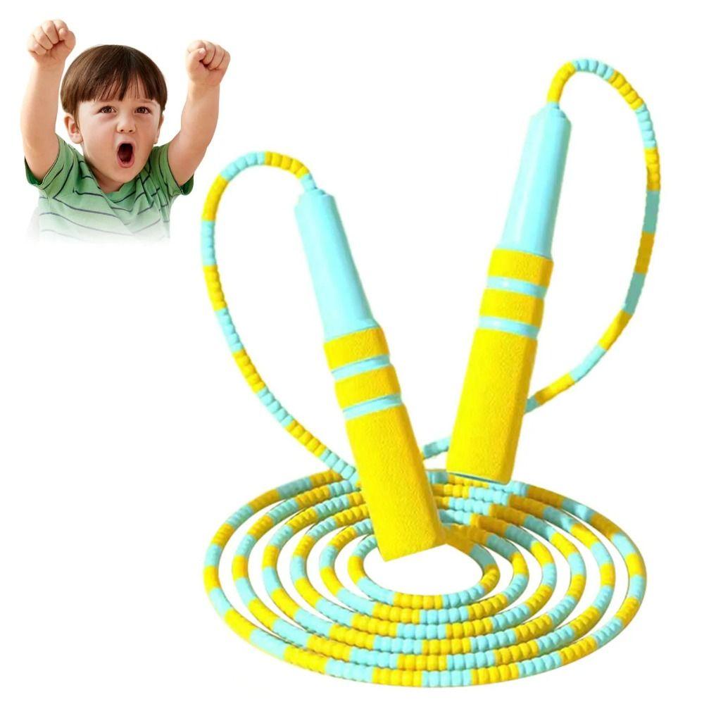 

Мягкая ручка для детей, скакалка для прыжков, не запутывается, сегментированная, фитнес-скакалка для начальной школы