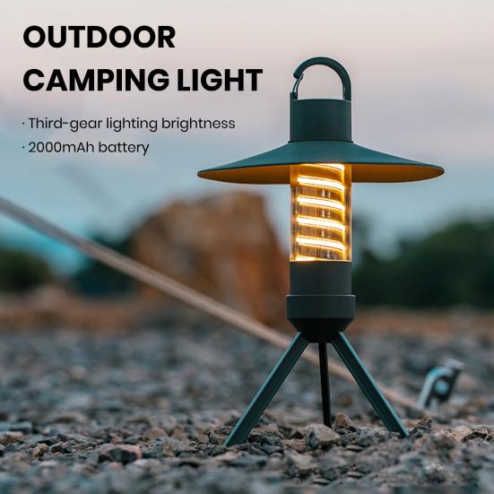 LED Camping Lantern Super Bright Dimmable Waterproof Rechargeable High Lumens Hiking Fishing Emergency Tent Light Flashlight