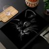Cute Animal Cat Print Linen Dining Table Mats Kitchen Placemat 30X40cm Coasters Pads Bowl Cup Mat