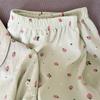 Harajuku Style Flower Strawberry Print Sleepwear  Outside Casual Spring Women's Pajamas Simple Soft Nightwear