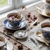 4Pcs Multi-color Coffee Mixing Spoon Rustless Steel Dessert Spoon Beverage Stirrer  Afternoon Tea