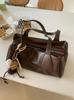 2024 Autumn/Winter Women's Retro Korean Underarm Baguette Handbag