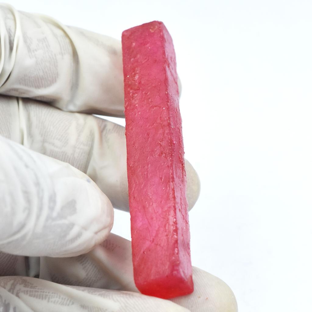 Natural Red Ruby Loose Gemstone 65.45 Ct Uncut Raw Rough for Lapidary and Gem Collections