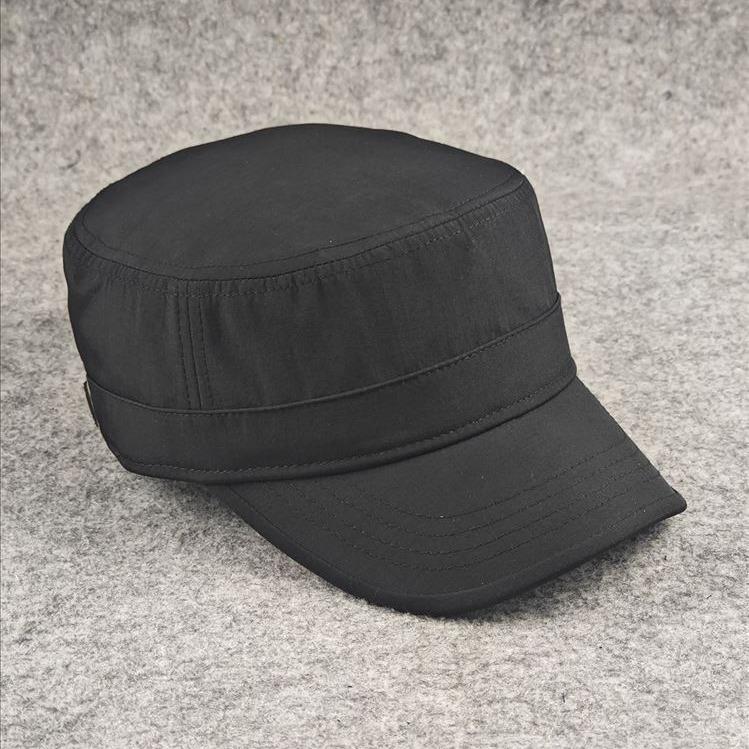 Small Head Circumference Flat Top Hat Solid Color Board Is Stylish Men's Hat Casual Four Seasons Simple European and American Style Small Size Men's