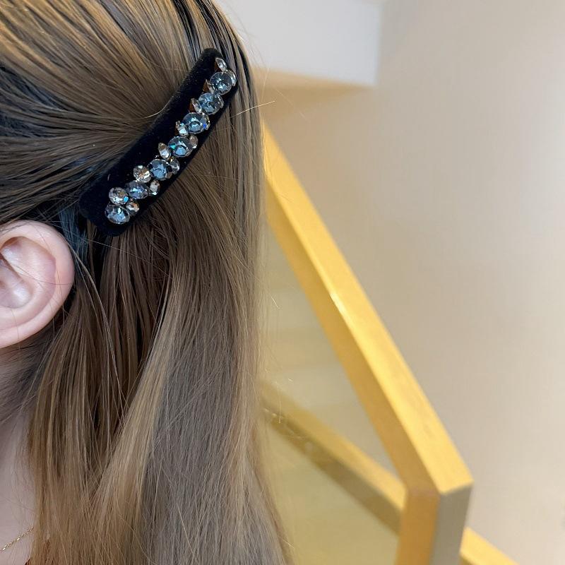 Fermaglio per capelli BB incrostato di cristalli, Fermaglio per capelli di alta gamma e affascinante con strass, Fermaglio per capelli monopezzo dal design di nicchia