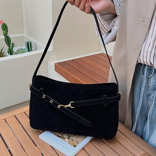 Korean texture matte 2025 new retro bag women's shoulder underarm bag casual commuter bag small square bag