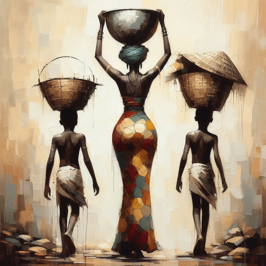 Arte Culturale Africana Etnica Stampe Poster Donna Nera Per Soggiorno Decorazioni per la Casa Ragazza Africana Astratta Pittura su Tela Arte da Parete