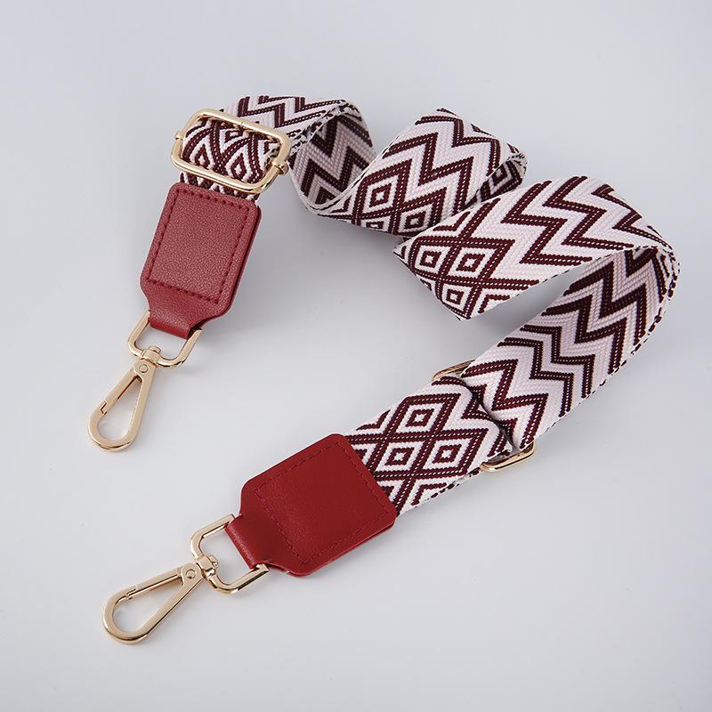 New Bag Shoulder Strap PU Leather Accessories Versatile Multi-color Woven Shoulder Crossbody Fashion Bag Strap Bag Accessories