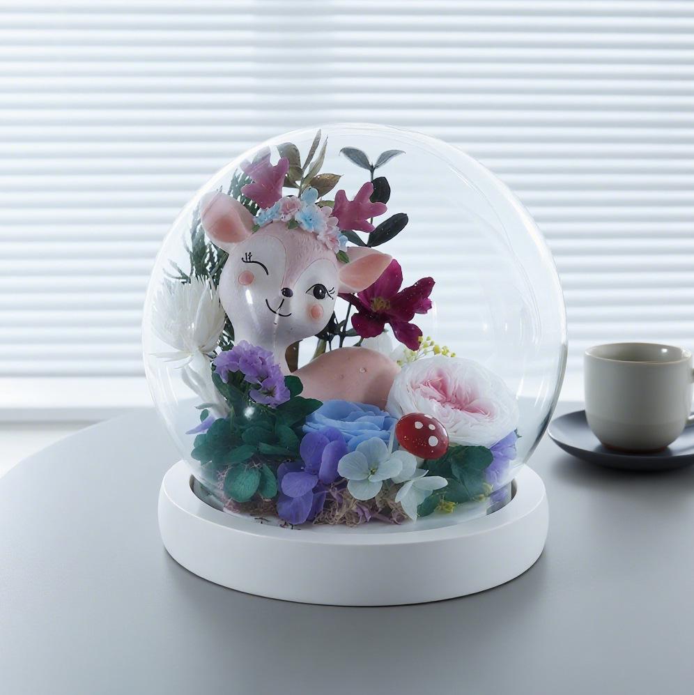 Eternal Flower Glass Cover Valentine's Day Birthday Girlfriend Christmas Gift Creative Gift Festival