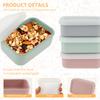 3Pcs Silicone Bento Boxes Lunch Container, Fresh-keeping Leak-Proof Lunch Container with Lids, BPA-Free Food Storage Container