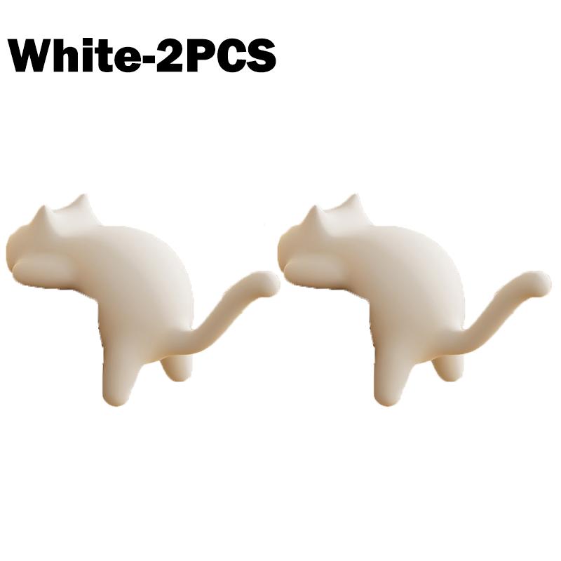 1-8PCS Cat Backpack Hook Table Edge No Marking No Punching, Desk Specific Multi-functional Bag Hanger on The Side of The Desk