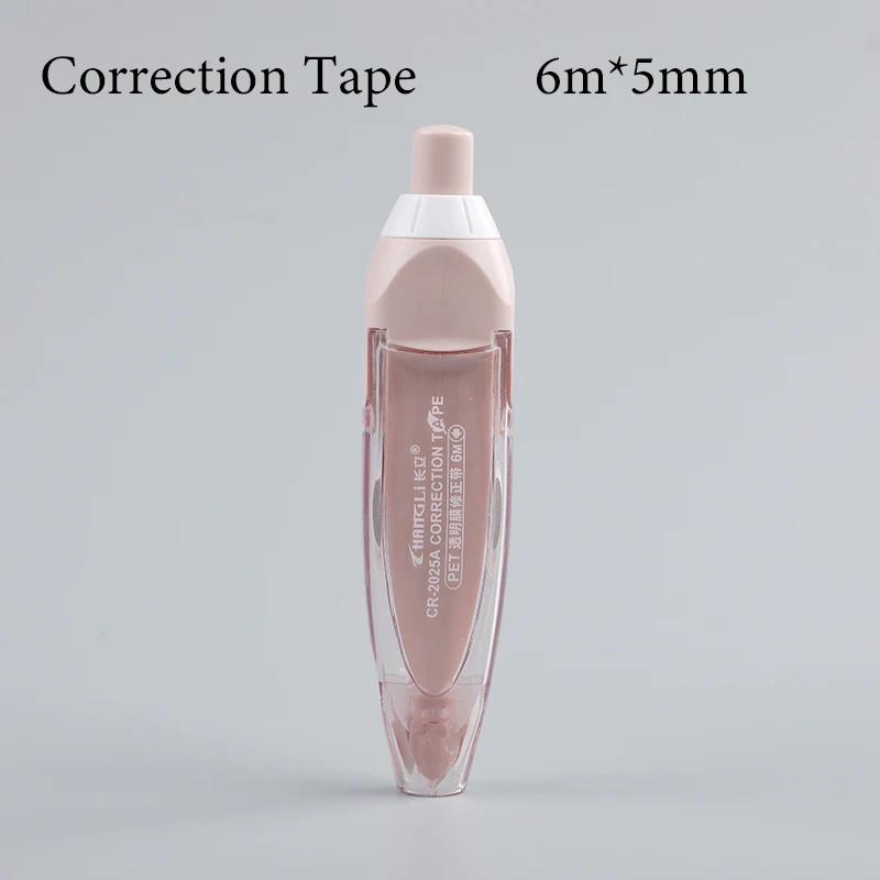 5mm*6m Student Correction Belt Error Eraser Writable Sticker Pen Style Replaceable Refill Creative School Stationery