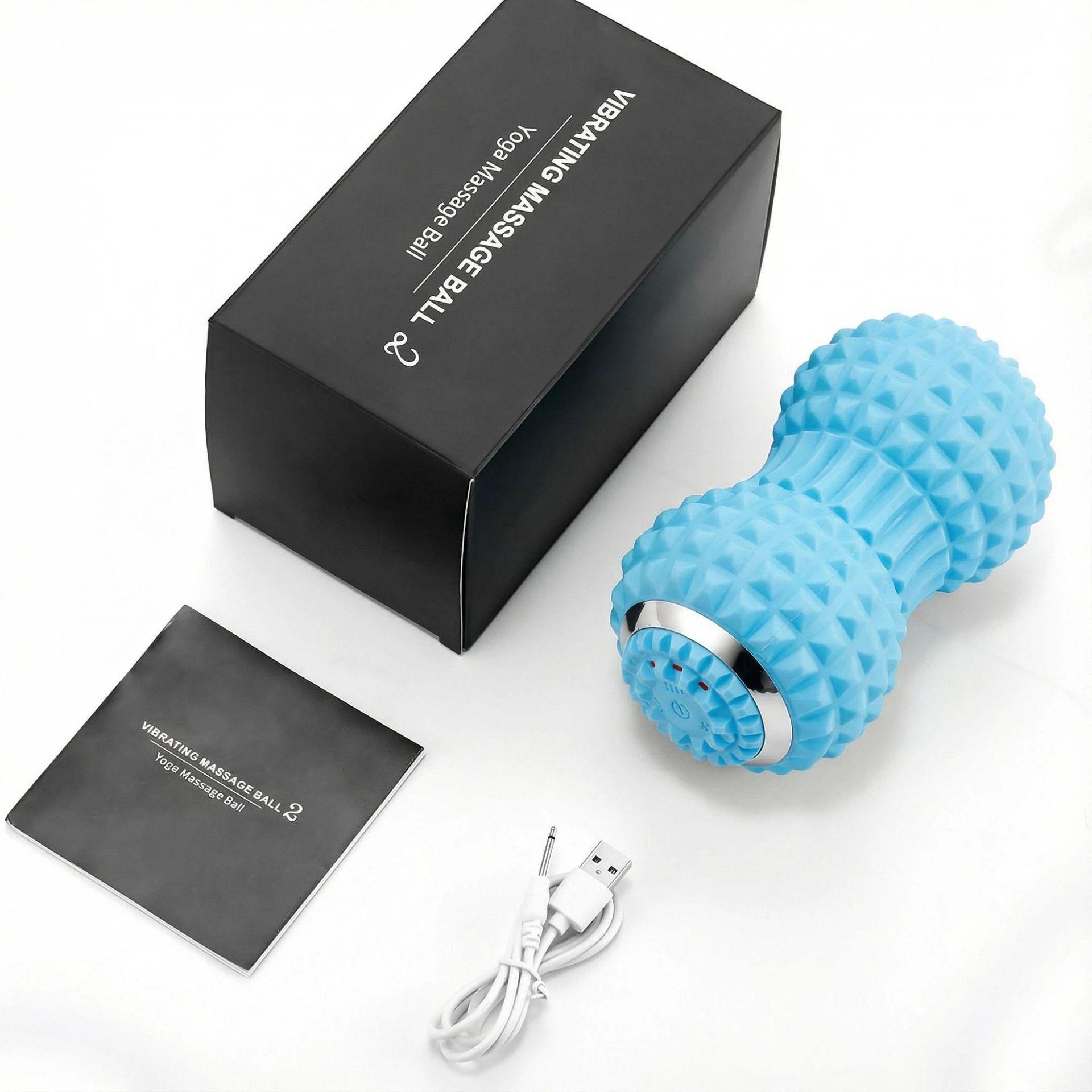 

Silicone Vibrating Peanut Massage Ball for Deep Muscle and Shoulder Relaxation. Manual (Chinese-English)