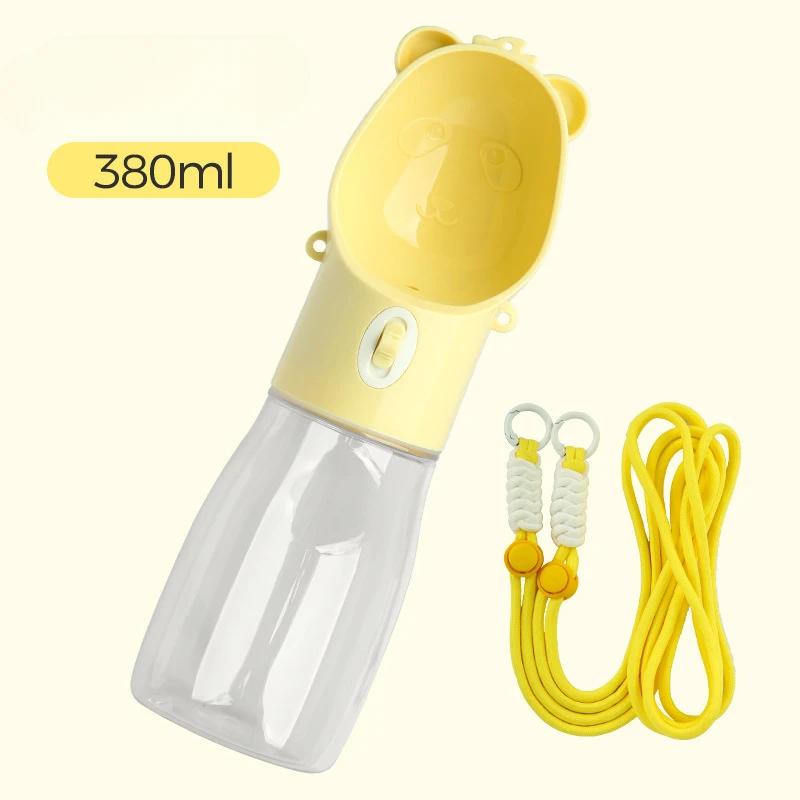 Water Bottle Pet Feeder Portable Dog Water Bottle With Food Cup For Small Large Dog Cats Outdoor Walking Drinking Feed Dispenser