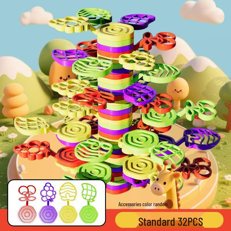 Educational Tree Balance Stacking Blocks: Parent-Child Fun & Learning Toy