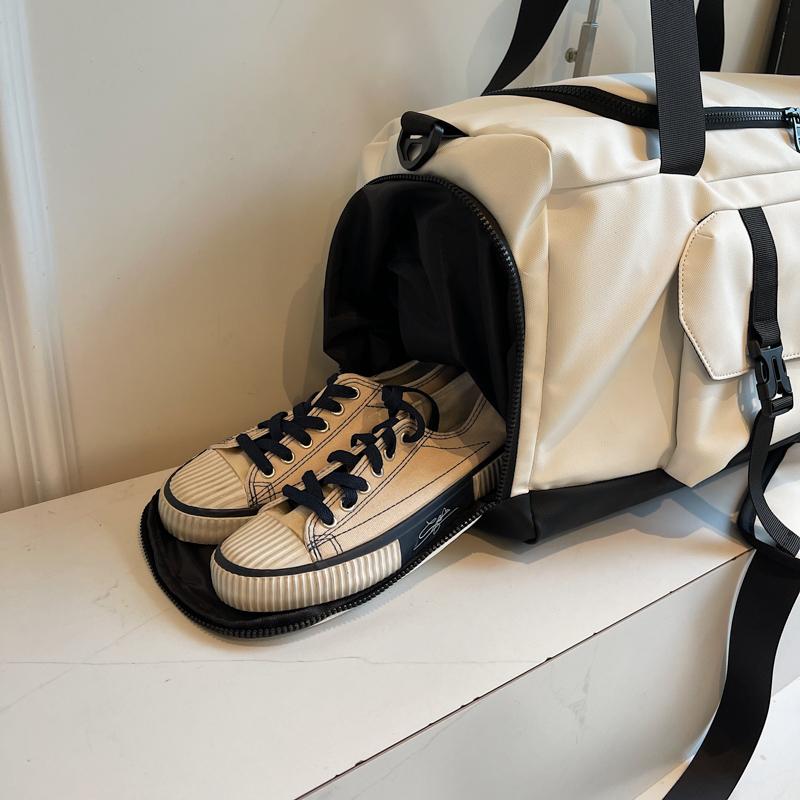 Velkokapacitní sportovní fitness taška, cestovní taška na zavazadla, suchá a mokrá samostatná crossbody taška, oddělené tašky na boty