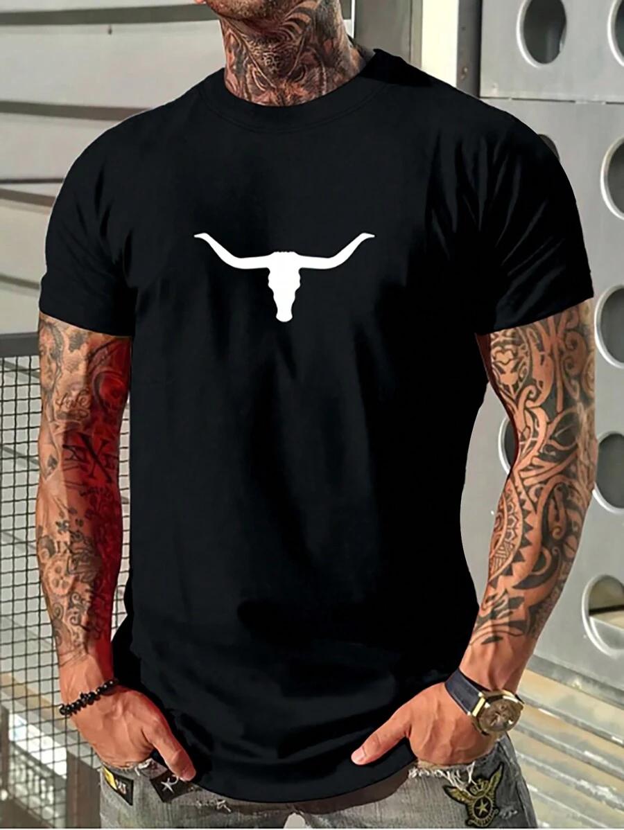 Unisex Cartoon Graphic T-shirt L