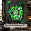 Wandbehang Celtic FC Druck Benutzerdefinierter Name Text Wandbehang Heimdekoration