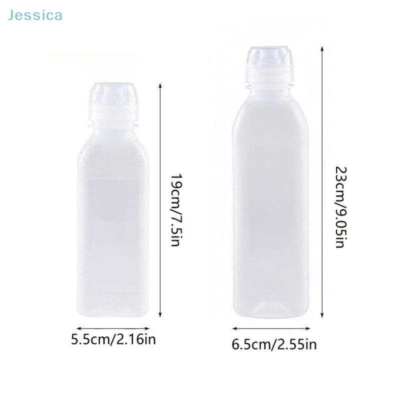 300500Ml Bottle Kitchen Plastic Condiment Squeeze Bottles Bbq Sauce Kitchen Olive Oil Squirt Bottle 4Pcs