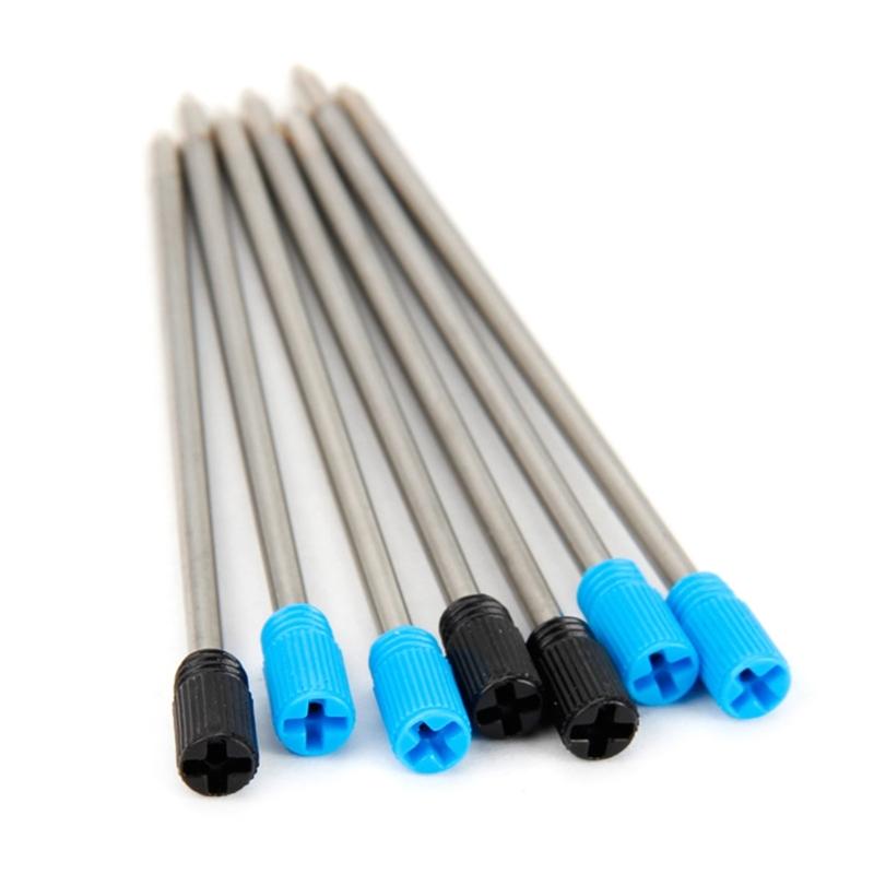 10 Stück austauschbare Kugelschreiberminen, Kugelschreiber-Metallminen Metallmine für Drehkugelschreiber, 1,0 mm Spitze