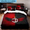 3PCS Ac Football Club 3pcs Bedding,Including 3PCS Duvet Cover And 2pcs Pillowcases Perfect for Christmas,Ideal for Bedroom, Dormitory