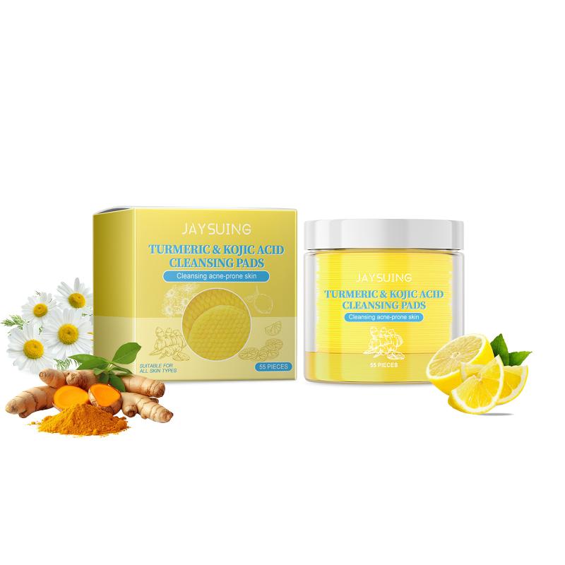 Exfoliating Facial Pads Cleansing Moisturize Anti Acne Balance Oil Tender Clean Facial Exfoliates Face Turmeric Cleansing Pads