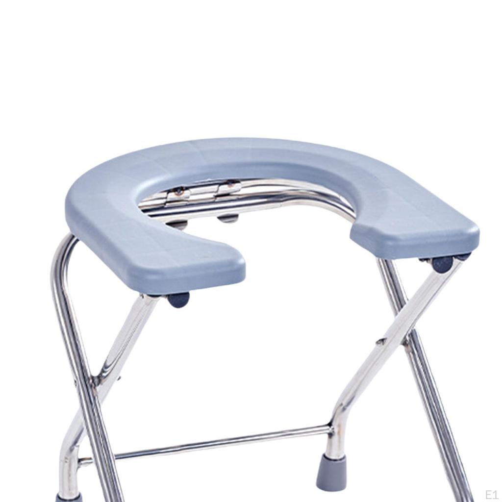 Toilet Chair Mobile Folding Strong Bearing Capacitywaterproof Heavy Duty Potty Commode