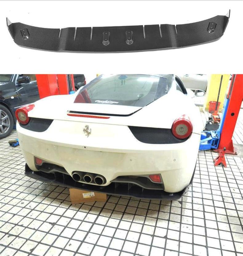 For Ferrari 458 2011-No Carbon Fiber Front Lip Rear Diffuser Bumper Spoiler Side Skirt Body Kit Upgrade Refits Splitter HS3