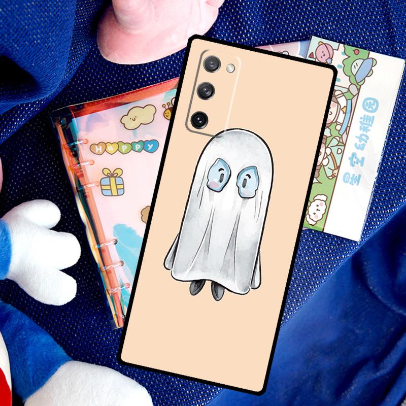 Cute Halloween Ghost Case For Samsung Galaxy S26 Ultra S25 S24 S23 S22 S21 S10 Plus S20 FE S25 Ultra Cover Funda