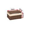Woven Rattan Storage Basket with Lid - Snack, Sundries & Key Organizer
