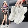 Korean version of niche mesh breathable dad shoes for women 2025 spring new thick-soled lightweight casual sports running shoes tide