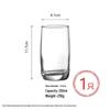 Einfacher Glas Trinkbecher