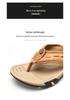 Men's Casual Non-slip Leather Sport Flip-flops for Summer Beach & Outdoor Wear