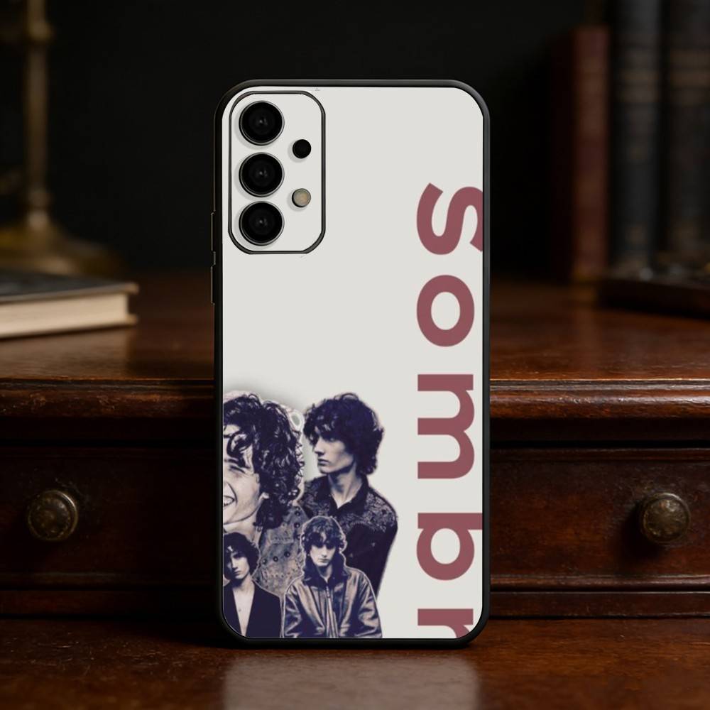 S-Sombr Phone Case For Samsung S25,24,23,22,30,21,10,9,Ultra,Plus,Lite Soft Black Case