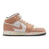 Air Jordan 1 Mid SE GS Brushstroke Paint Splatter Kids Sneakers White Sail Cider DA8006-100