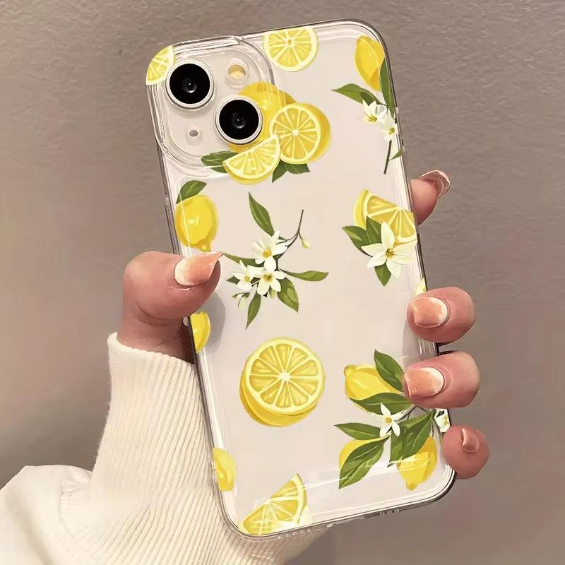 Summer Fruit Lemon Flower Clear Phone Case For Xiaomi Mi 15 T Pro 14T 13T 12T Mi 17 Pro 15 14 13 12 11 Lite 5G Silicone Cover