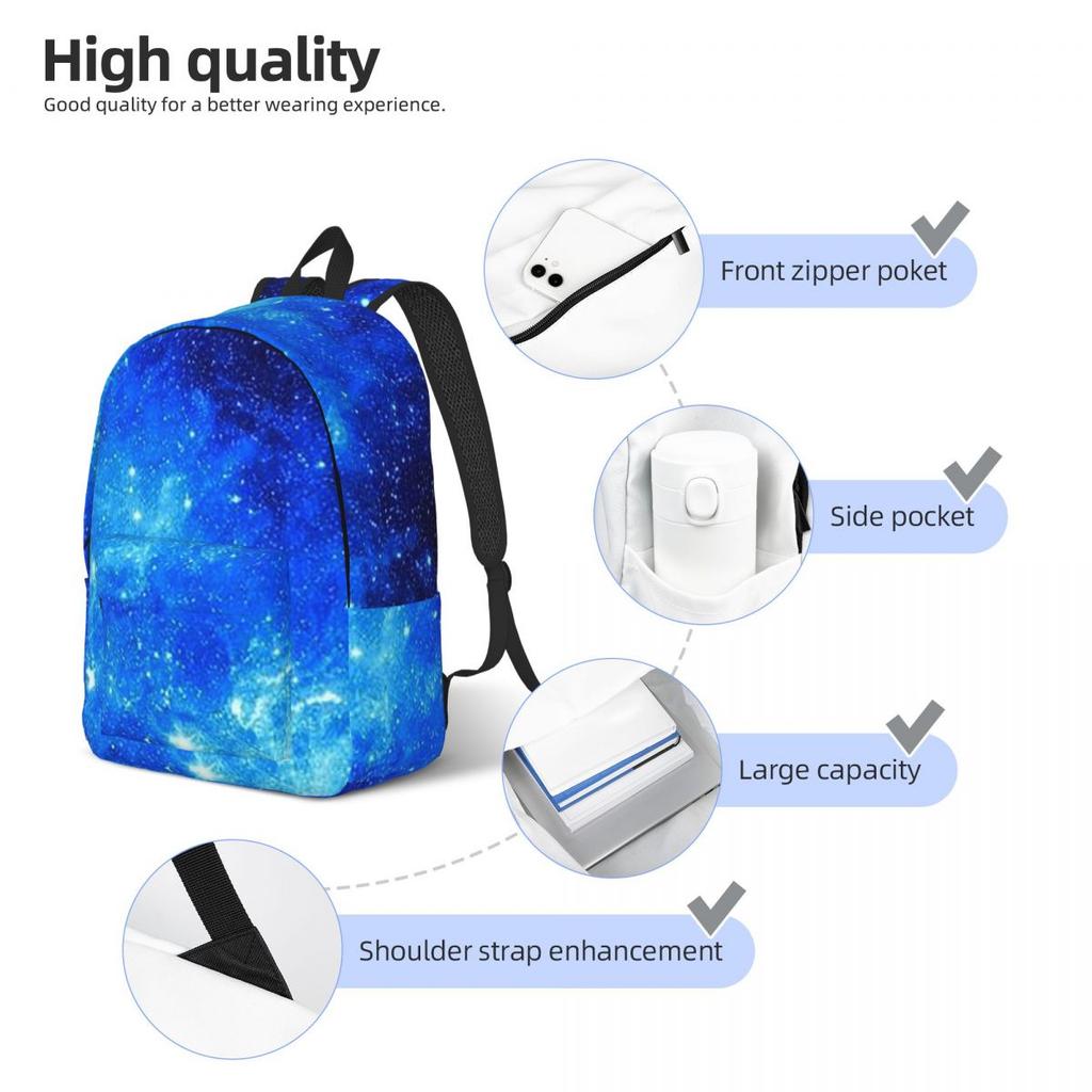 Planet Earth Backpack Hot Sale Daypack Large Capacity Boys Girls BookBag School Bag Shoulder Bags for Men Women
