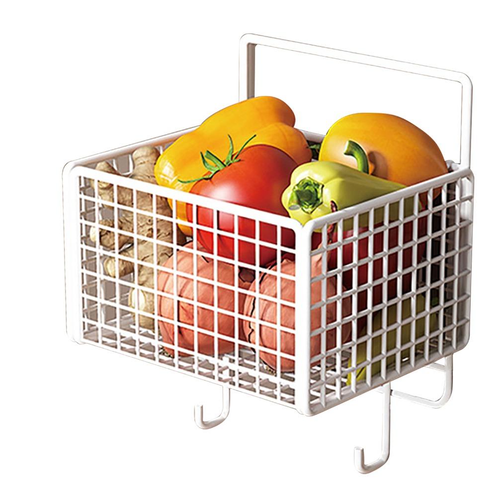 Large Capacity Wall Mounted Storage Basket Iron Hanging Wall Basket Wall Basket  Kitchen Use