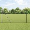 Hexagonal Fence vidaXL Grey 1.6x10 M Steel 3353215