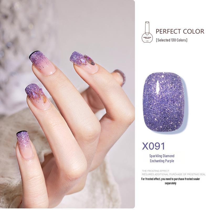 Nail Gel Polish: 130 New Nude & Bright Colors - Ice Translucent, Phototherapy, Glitter, Cat Eye Finish